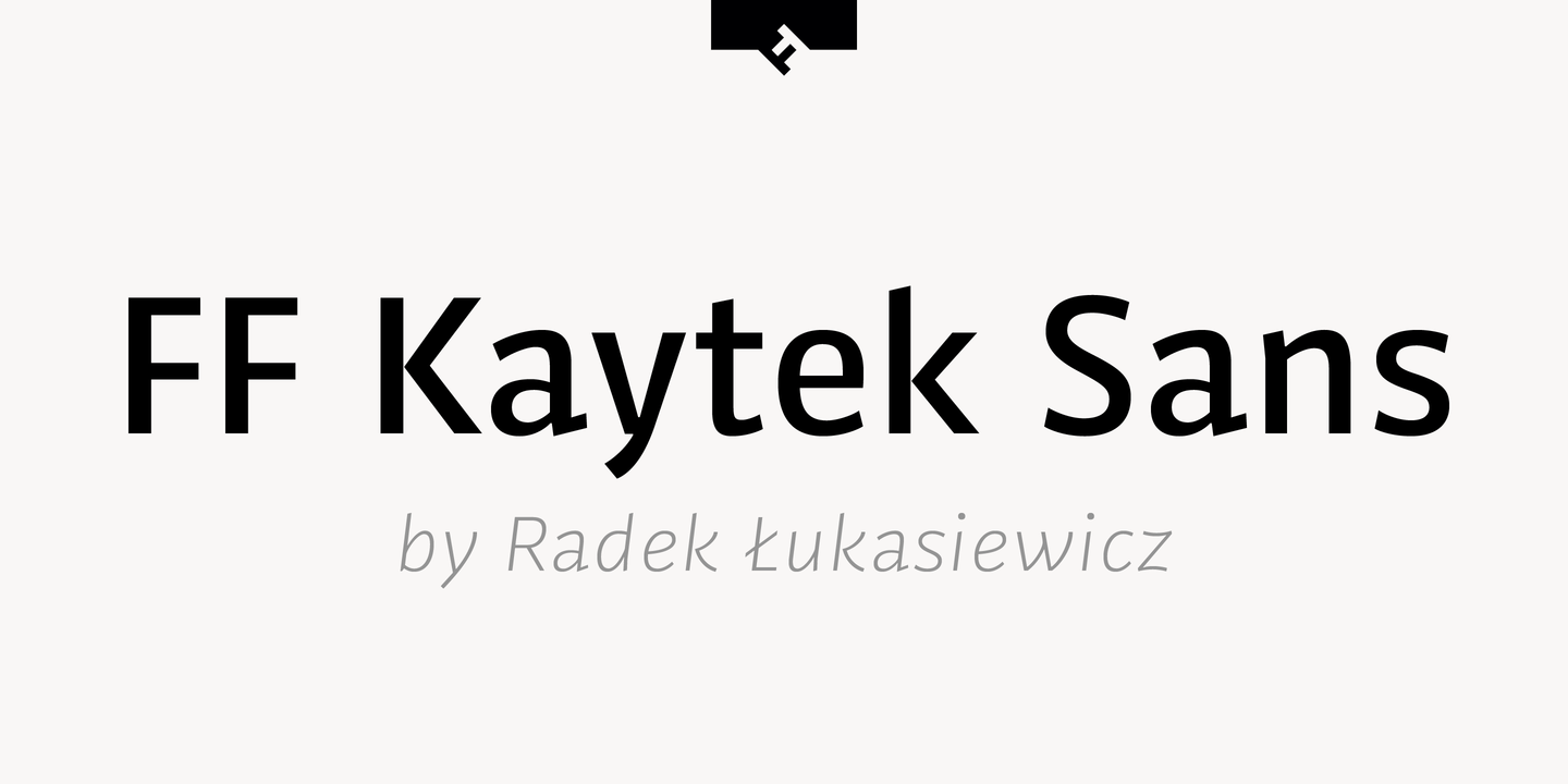 FF Kaytek Sans Font preview